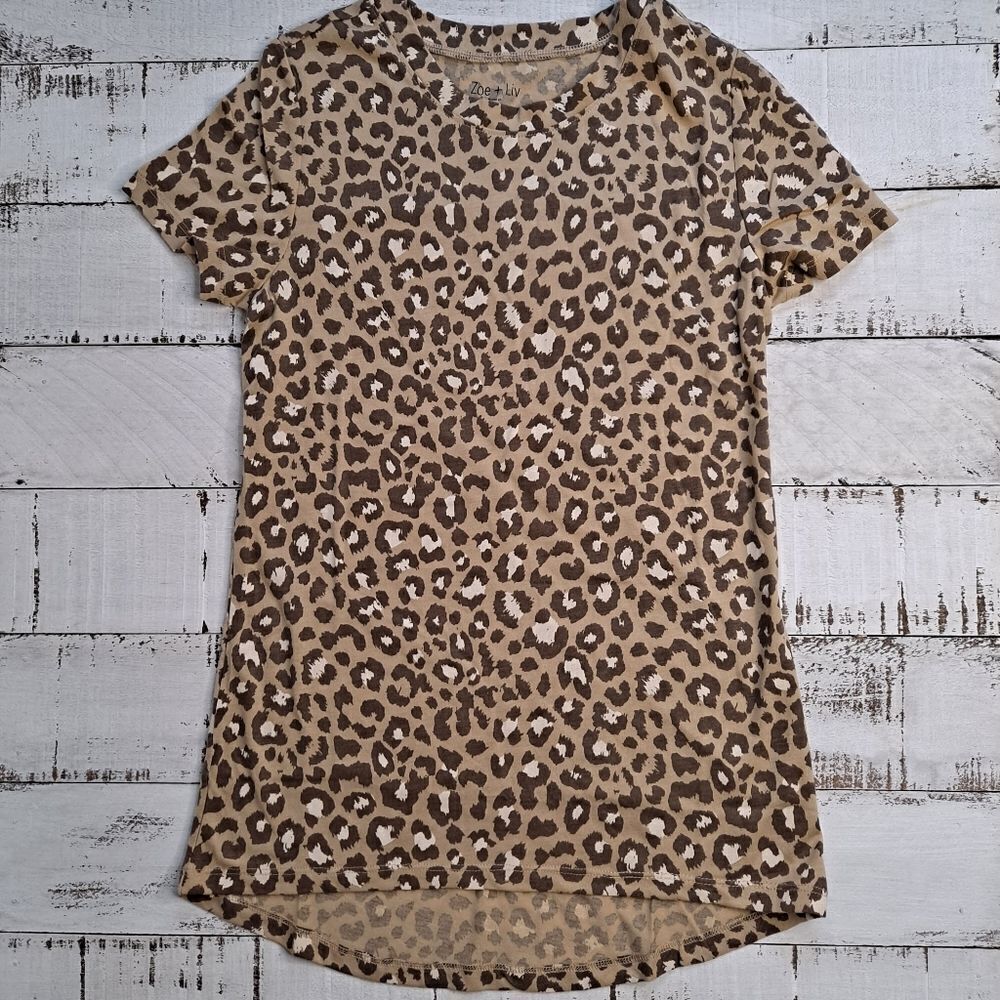 Zoe + Liv Animal Print Top XSmall